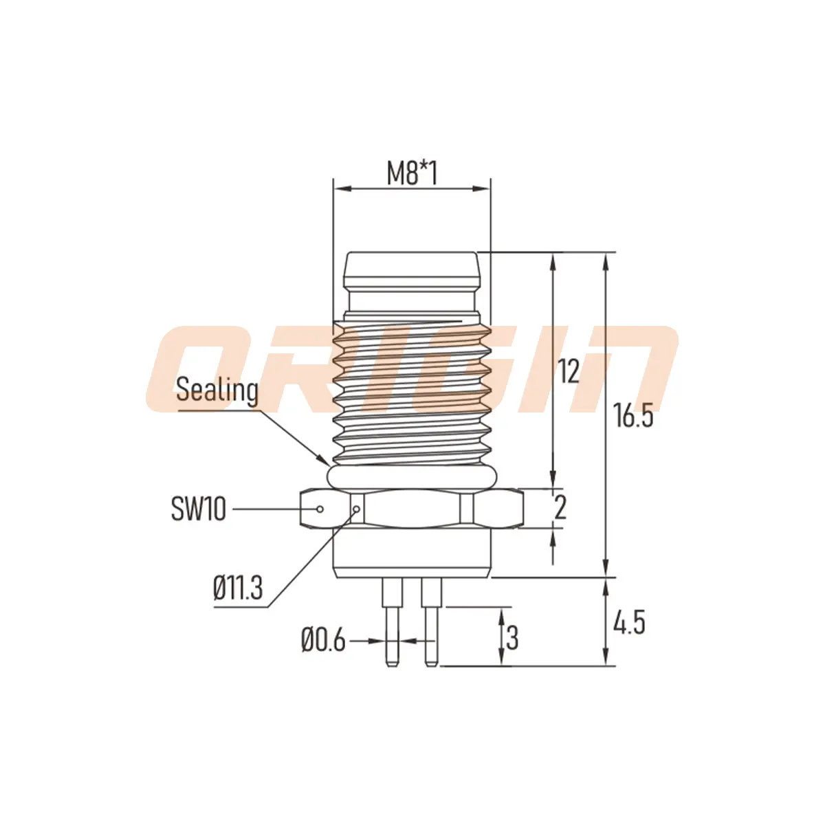 AG-027 Dimension Image